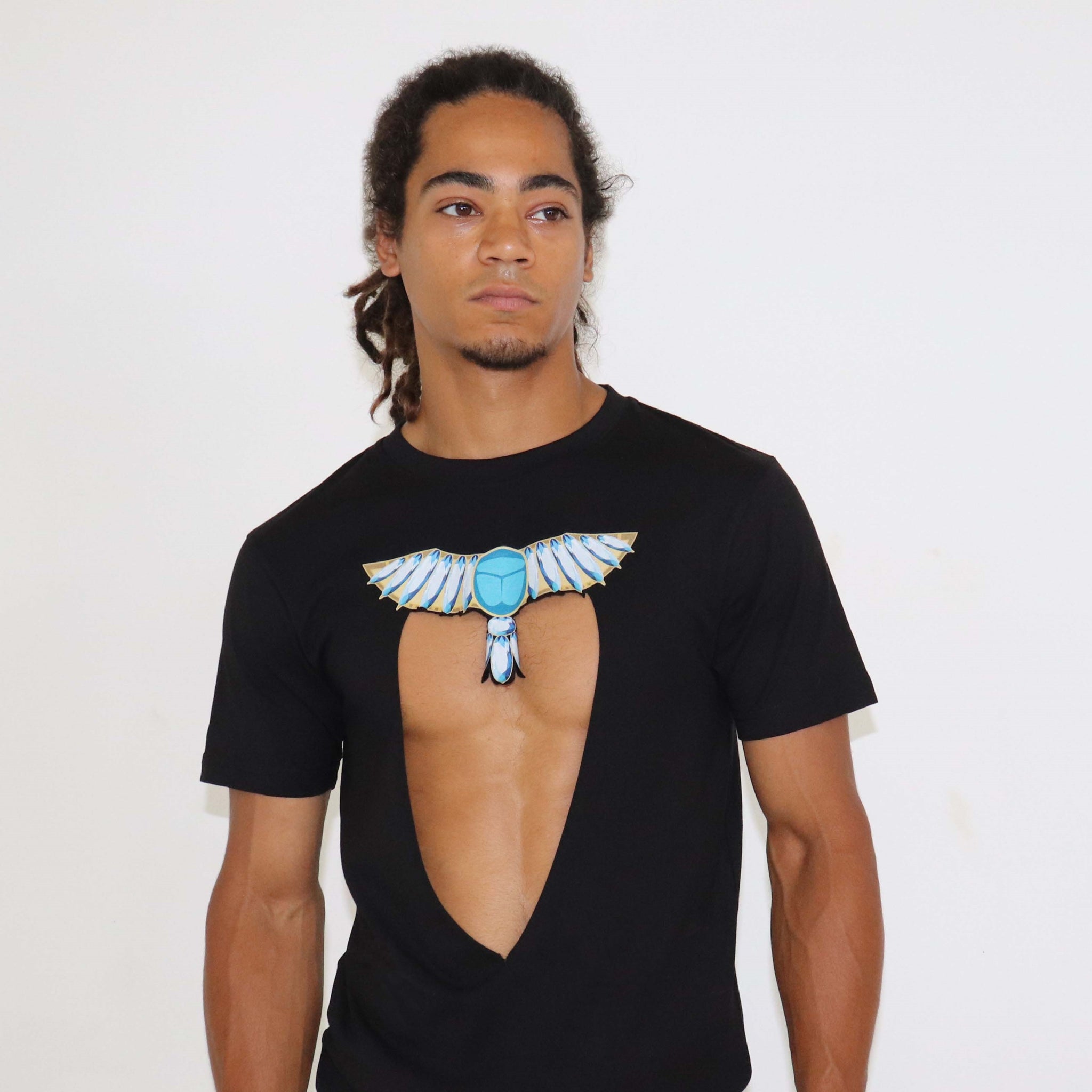 DIY Men's Scarab deep v tee