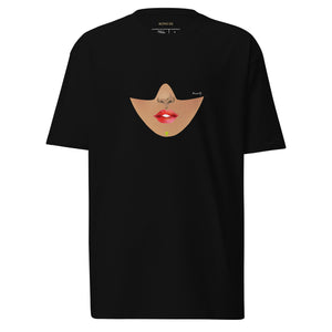 Carnelian lipstick tee