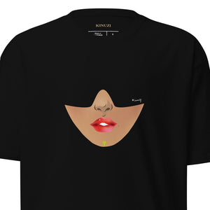 Carnelian lipstick tee