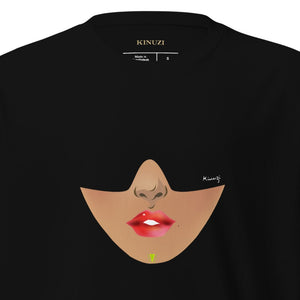 Carnelian lipstick tee