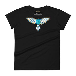 DIY Women's Scarab deep v tee